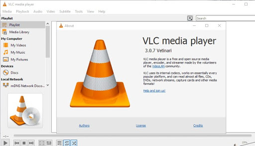 Giao diện VLC Media Player